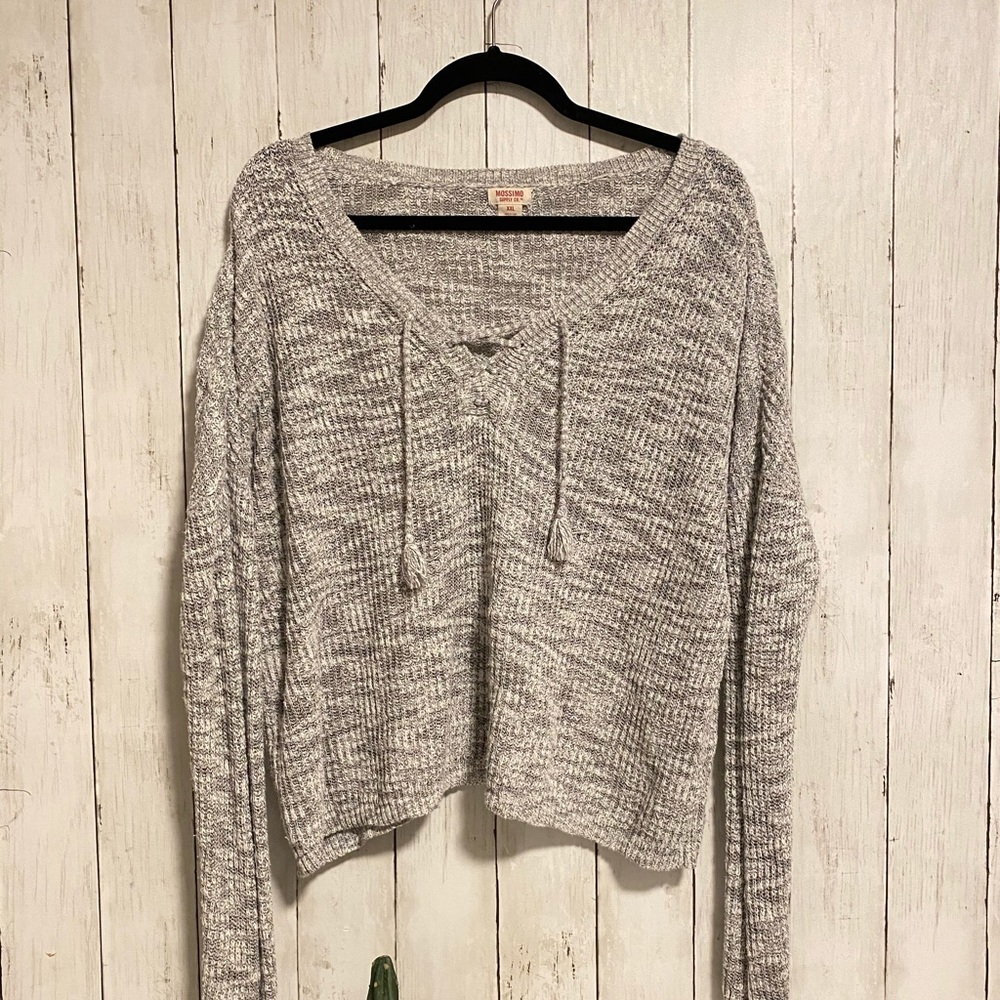 Gray sweater